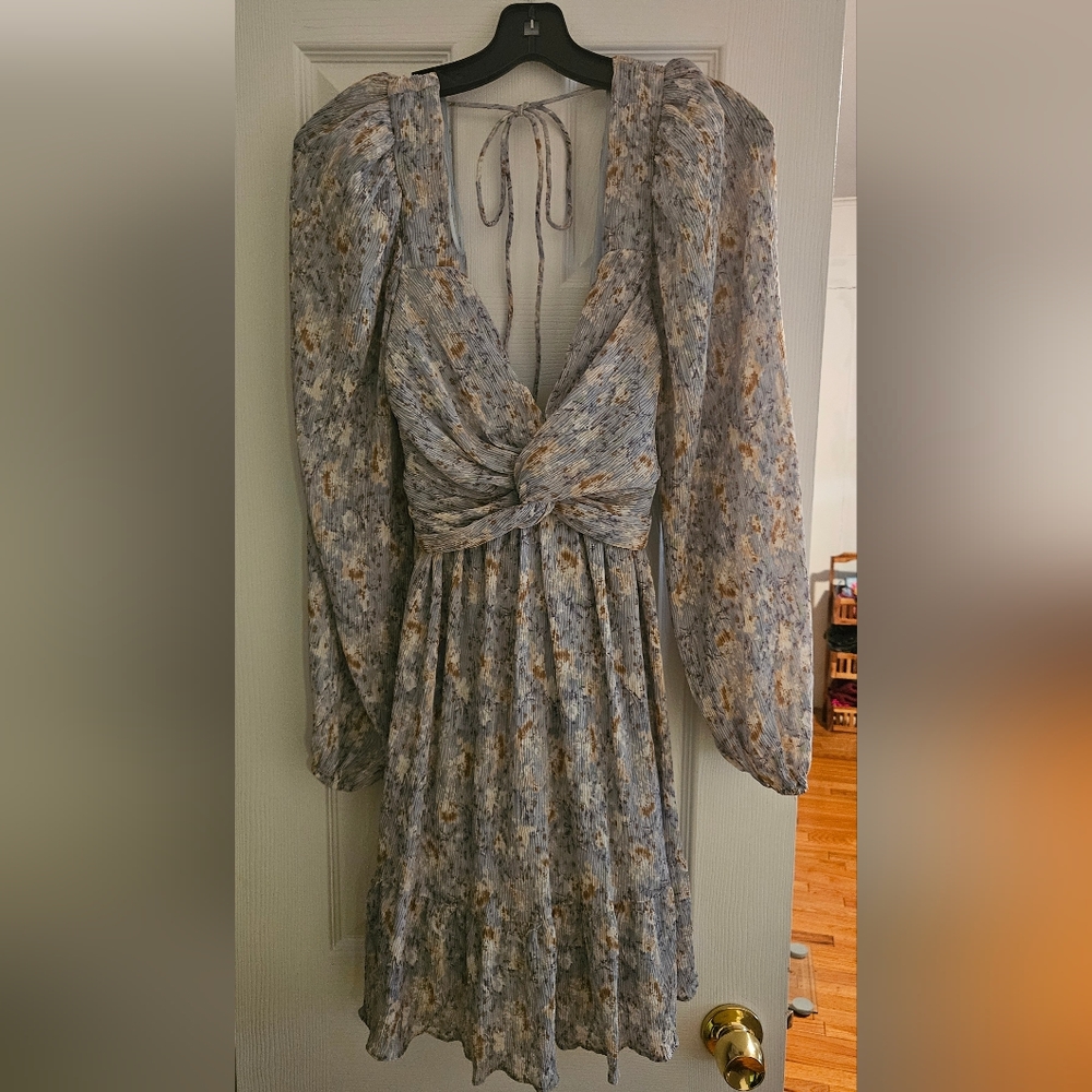 Blue Floral Dress